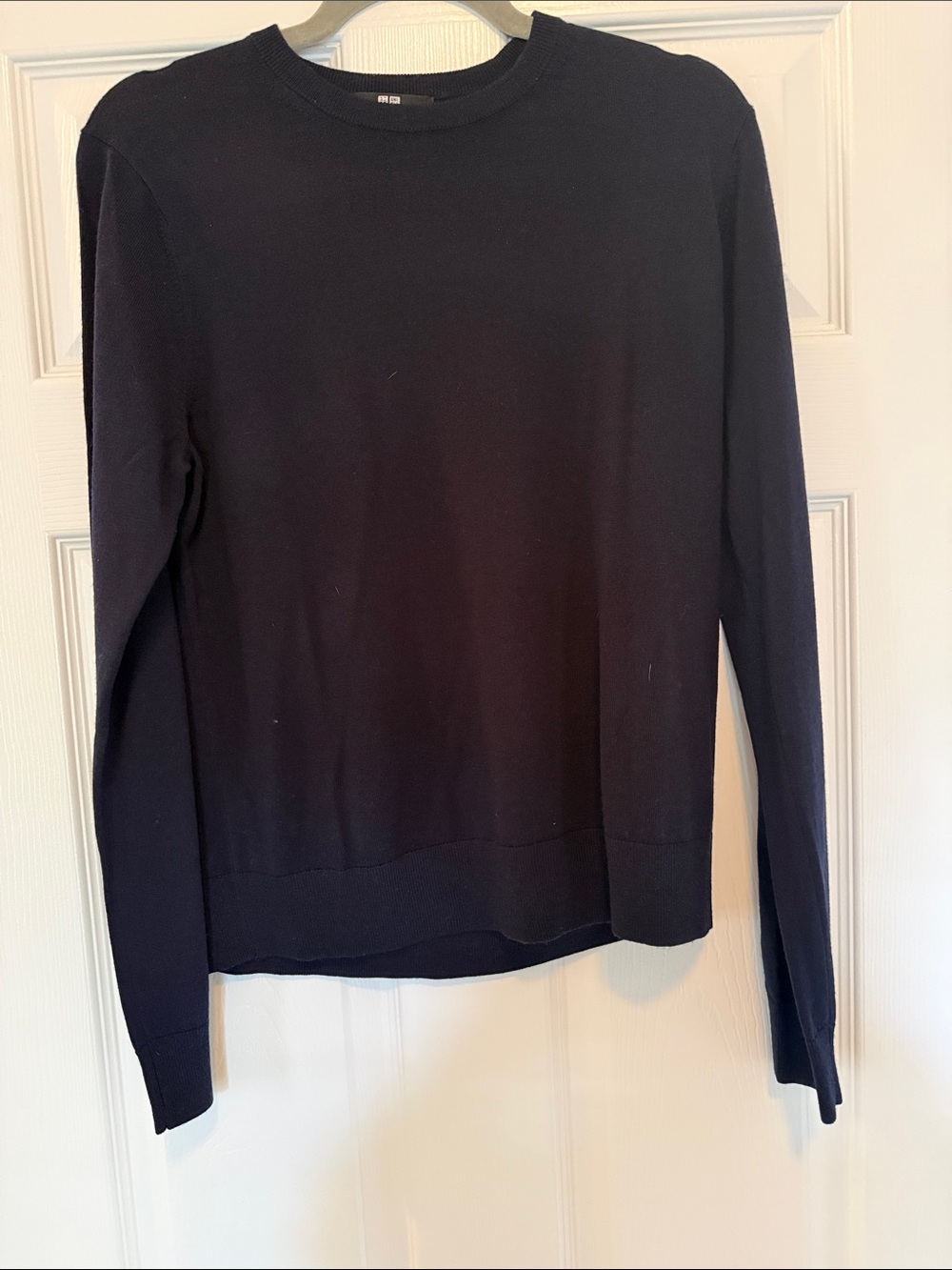 Uniqlo Women's Long-Sleeve Crewneck Top - Navy